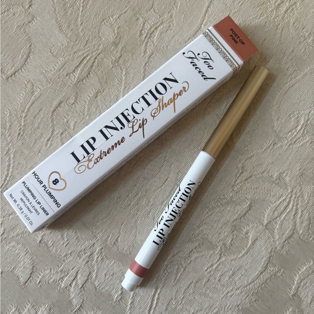 Too Faced Lip Injection Extreme Plumping Lip Shaper Liner Post Op Pink BNIB